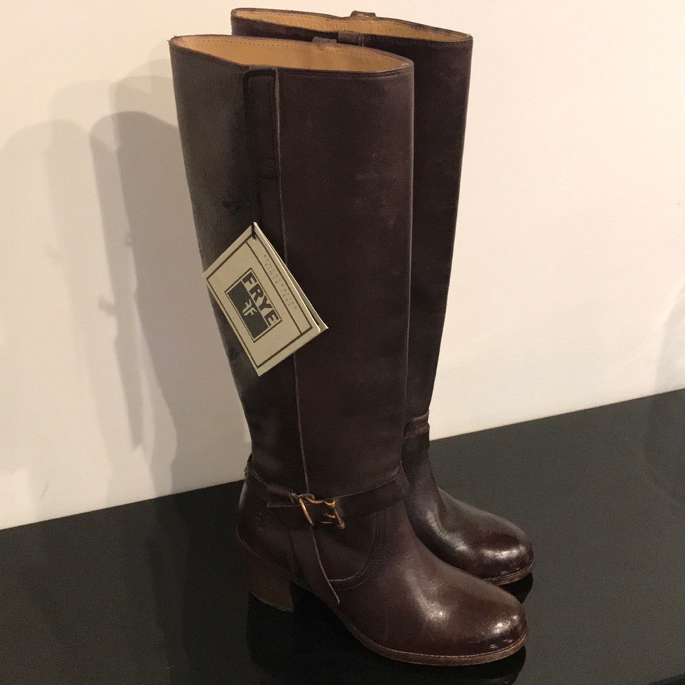 NEW FRYE MALORIE KNOTTED TALL BOOTS